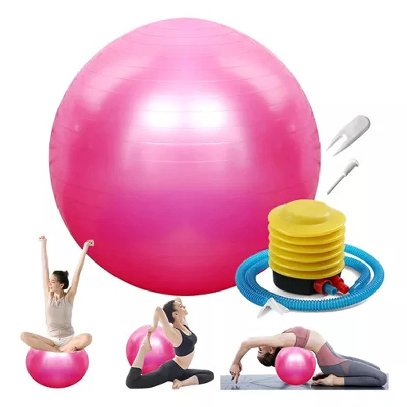 Versatile Yoga Ball with Pump